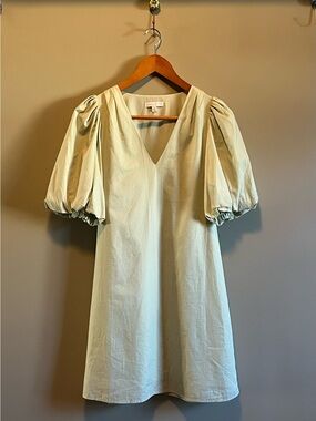 Anna Cate Bubble Sleeve Hayden Dress in Laurel Green